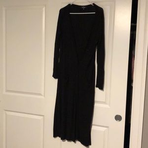 Lulu’s floor length black sweater medium